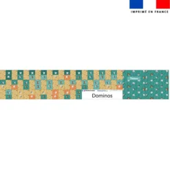 Patron imprimé pour jeu de dominos motif animaux du froid - Création Stillistic