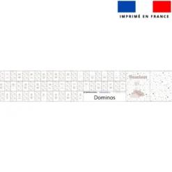 Patron imprimé pour jeu de dominos motif lapin rêveur
