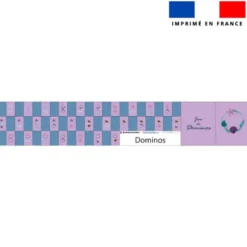 Patron imprimé pour jeu de dominos motif sirène