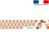 Patron imprimé pour jeu de dominos motif tigre aquarelle