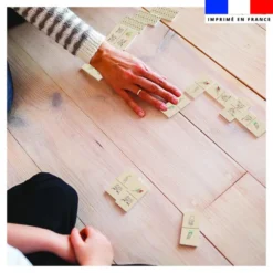 Patron imprimé pour jeu de dominos motif boho