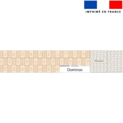 Patron imprimé pour jeu de dominos motif boho