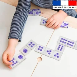 Patron imprimé pour jeu de dominos motif chat aquarelle