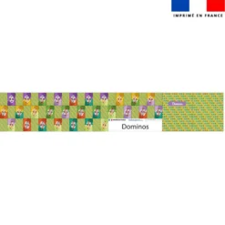 Patron imprimé pour jeu de dominos motif animaux Lou-Sticks - Création Stillistic