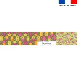 Patron imprimé pour jeu de dominos motif lapin printanier - Création Stillistic