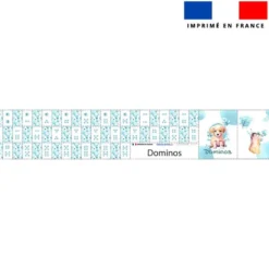 Patron imprimé pour jeu de dominos motif labrador aquarelle