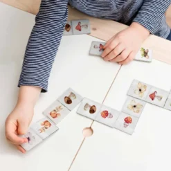 Patron imprimé pour jeu de dominos motif friends of forest