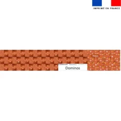 Patron imprimé pour jeu de dominos motif amis ptit déj - Création Stillistic