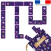 Patron imprimé pour jeu de dominos motif chouette magicienne - Création Stillistic