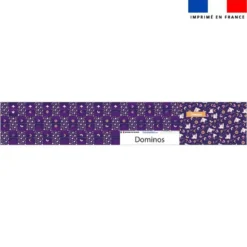 Patron imprimé pour jeu de dominos motif chouette magicienne - Création Stillistic