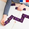 Patron imprimé pour jeu de dominos motif Bal masqué Halloween - Création Stillistic