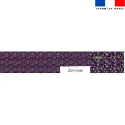 Patron imprimé pour jeu de dominos motif Bal masqué Halloween - Création Stillistic