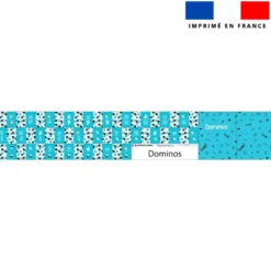 Patron imprimé pour jeu de dominos motif football