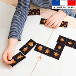 Patron imprimé pour jeu de dominos motif Noël pain d'épices - Création Stillistic