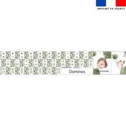 Patron imprimé pour jeu de dominos motif choupisson aquarelle