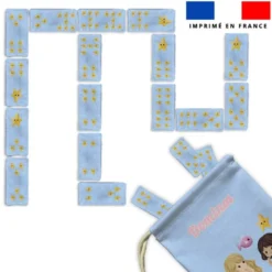 Patron imprimé pour jeu de dominos motif petites sirènes