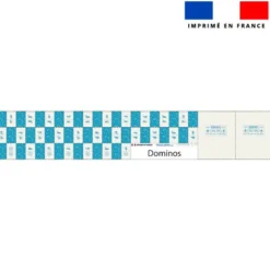 Patron imprimé pour jeu de dominos motif voyage