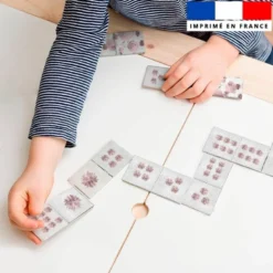 Patron imprimé pour jeu de dominos motif éléphant aquarelle
