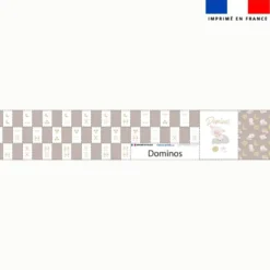 Patron imprimé pour jeu de dominos motif mouton des rêves
