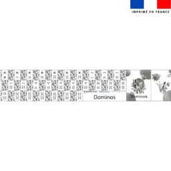 Patron imprimé pour jeu de dominos motif zèbre aquarelle