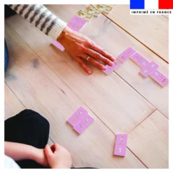 Patron imprimé pour jeu de dominos motif licorne