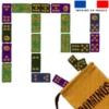 Patron imprimé pour jeu de dominos motif animaux Halloween