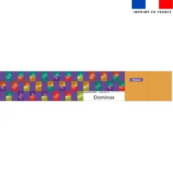 Patron imprimé pour jeu de dominos motif animaux du monde - Création Stillistic