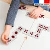 Patron imprimé pour jeu de dominos motif souris aquarelle