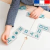 Patron imprimé pour jeu de dominos motif écureuil aquarelle