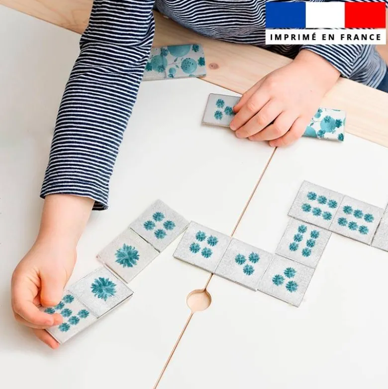 Patron imprimé pour jeu de dominos motif écureuil aquarelle