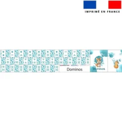 Patron imprimé pour jeu de dominos motif écureuil aquarelle