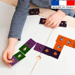 Patron imprimé pour jeu de dominos motif fantômes - Création Stillistic