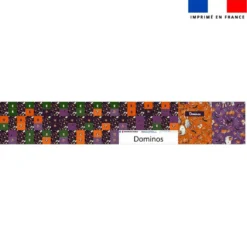 Patron imprimé pour jeu de dominos motif fantômes - Création Stillistic