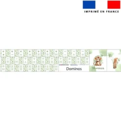 Patron imprimé pour jeu de dominos motif singe aquarelle