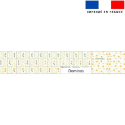Patron imprimé pour jeu de dominos motif animaux en vacances