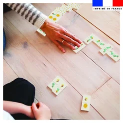 Patron imprimé pour jeu de dominos motif animaux en vacances