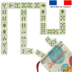 Patron imprimé pour jeu de dominos motif petit poussin de Pâques
