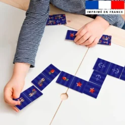 Patron imprimé pour jeu de dominos motif macareux - Création Stillistic