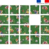 Patron imprimé pour jeu de puzzle 2 en 1 motif renard foot - Création Stillistic