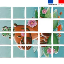 Patron imprimé pour jeu de puzzle 2 en 1 motif capybara - Création Stillistic