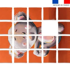 Patron imprimé pour jeu de puzzle 2 en 1 motif perroquet et koala - Création Stillistic