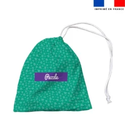 Patron imprimé pour jeu de puzzle 2 en 1 motif girafe et lapin - Création Stillistic