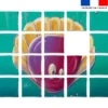 Patron imprimé pour jeu de puzzle 2 en 1 motif poisson sucre d'orge et roudoudou - Création Stillistic