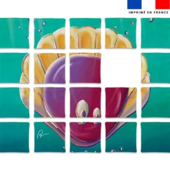 Patron imprimé pour jeu de puzzle 2 en 1 motif poisson sucre d'orge et roudoudou - Création Stillistic