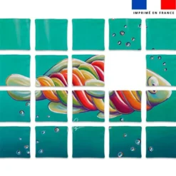 Patron imprimé pour jeu de puzzle 2 en 1 motif poisson sucre d'orge et roudoudou - Création Stillistic