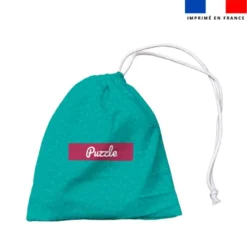 Patron imprimé pour jeu de puzzle 2 en 1 motif hippo plage et surf - Création Stillistic