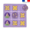 Patron imprimé pour jeu du morpion motif poule et oeufs de Pâques - Création Stillistic