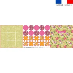 Patron imprimé pour jeu du morpion motif lapin printanier - Création Stillistic