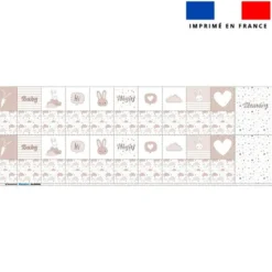 Patron imprimé pour jeu memory motif lapin rêveur