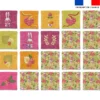 Patron imprimé pour jeu memory motif lapin printanier - Création Stillistic